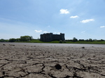 FZ029387 Carew Castle from mud of tidal river.jpg